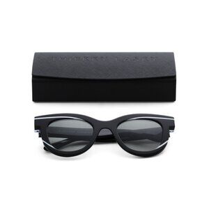 THIERRY LASRY Black 50mm Round Sunglasses